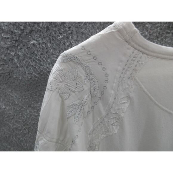NWT FREE PEOPLE Womens Embroidered Penny Lace Peplum Top XS LILAC $98 Shirt - Picture 11 of 16
